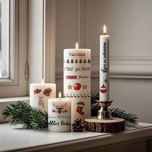 Load image into Gallery viewer, Christmas Sticker for Candle Window Face/Body Easy Apply Holiday Party Tattoo Sticker Set Home Decoration