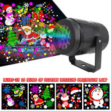 Load image into Gallery viewer, USB/EU Christmas Projector Light Dynamic Pattern Festival Atmosphere Garden Indoor Ambient Lighting Wall Ceiling Party Valentine's Day Decoration Light