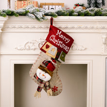 Load image into Gallery viewer, Jumbo Christmas Gift Stocking Bag 48cm Classic Reusable Christmas Tree Decoration Sock Gift Holder Fireplace Hanger Gift For Kids/Friends/Family
