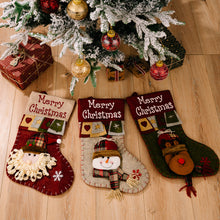 Load image into Gallery viewer, Jumbo Christmas Gift Stocking Bag 48cm Classic Reusable Christmas Tree Decoration Sock Gift Holder Fireplace Hanger Gift For Kids/Friends/Family
