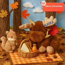 Load image into Gallery viewer, Christmas Lovely Plush Reindeer Toy Soft Cartoon Animal Deer Adorable Christmas Party Favor Supplies Gift Idea for Kids Christmas Festival