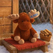 Load image into Gallery viewer, Christmas Lovely Plush Reindeer Toy Soft Cartoon Animal Deer Adorable Christmas Party Favor Supplies Gift Idea for Kids Christmas Festival