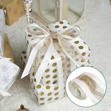 Load image into Gallery viewer, Christmas Gold Metallic Ribbon Sparkle Christmas Tree Bow Decoration Easy to Shape DIY Christmas Party Home Gift Box Decor