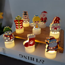 Load image into Gallery viewer, Novelty Christmas Flameless LED Candle Light Flickering Flame Effect Festival Party Atmosphere Tabletop Decor Light