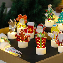 Load image into Gallery viewer, Novelty Christmas Flameless LED Candle Light Flickering Flame Effect Festival Party Atmosphere Tabletop Decor Light