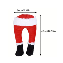 Load image into Gallery viewer, Creative Santa Legs Christmas Tree Decoration Funny Festive Character Plush Legs Topper Alternative Unique Christmas Gift Pile Decor