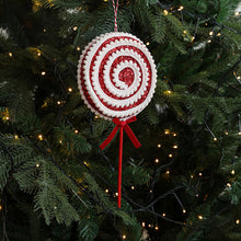 Load image into Gallery viewer, Christmas Tree Candy Cane Decoration Sweet Sparkling Candy Model with String Christmas Lollipop Cane Decorations Set for Tree