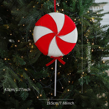 Load image into Gallery viewer, Christmas Tree Candy Cane Decoration Sweet Sparkling Candy Model with String Christmas Lollipop Cane Decorations Set for Tree