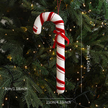 Load image into Gallery viewer, Christmas Tree Candy Cane Decoration Sweet Sparkling Candy Model with String Christmas Lollipop Cane Decorations Set for Tree