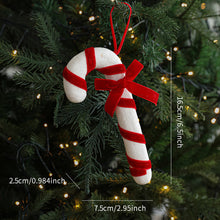 Load image into Gallery viewer, Christmas Tree Candy Cane Decoration Sweet Sparkling Candy Model with String Christmas Lollipop Cane Decorations Set for Tree