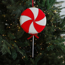 Load image into Gallery viewer, Christmas Tree Candy Cane Decoration Sweet Sparkling Candy Model with String Christmas Lollipop Cane Decorations Set for Tree