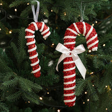 Load image into Gallery viewer, Christmas Tree Candy Cane Decoration Sweet Sparkling Candy Model with String Christmas Lollipop Cane Decorations Set for Tree
