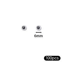 Load image into Gallery viewer, 100pcs Self-Adhesive Wiggle Eyes Moving Pupil Wiggling Eyeballs Multi-Size DIY Doll Craft Supplies Funny Embellishment Eyes Movable Pupil Stickers