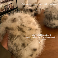 Load image into Gallery viewer, Windproof Leopard Plush Ear Muffs Imitation Fox Fur Plush Ear Warmers for Winter Girls Anti-Frost Protective Ear Cover