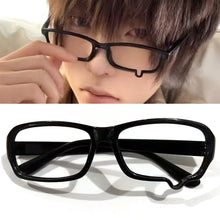 Load image into Gallery viewer, Cute Anime Crying Style Glasses Square Teardrop Design Frame for Fashion Cosplay Unisex Black Eyeglass Frame