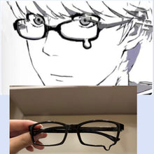 Load image into Gallery viewer, Cute Anime Crying Style Glasses Square Teardrop Design Frame for Fashion Cosplay Unisex Black Eyeglass Frame