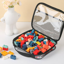 Load image into Gallery viewer, Transparent PVC Mesh Zipper Storage Bag Clear Makeup Bag Large Capacity Waterproof Portable Toy Packaging Bag