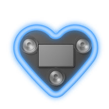 Load image into Gallery viewer, Solar Powered LED Heart Shape Car Interiors Atmosphere Decor Light USB Powered Car Window Neon Light Decorative Lamps