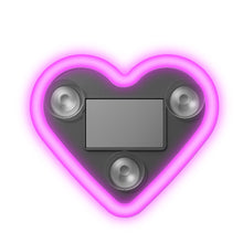 Load image into Gallery viewer, Solar Powered LED Heart Shape Car Interiors Atmosphere Decor Light USB Powered Car Window Neon Light Decorative Lamps
