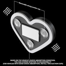 Load image into Gallery viewer, Solar Powered LED Heart Shape Car Interiors Atmosphere Decor Light USB Powered Car Window Neon Light Decorative Lamps