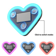 Load image into Gallery viewer, Solar Powered LED Heart Shape Car Interiors Atmosphere Decor Light USB Powered Car Window Neon Light Decorative Lamps