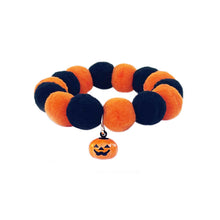 Load image into Gallery viewer, Halloween Pet Collar Funny Pumpkin Decoration Elastic Rope Dog Collar Accessories Cute Pumpkin Dog Necklace Pet Cat Bows