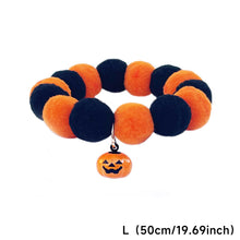 Load image into Gallery viewer, Halloween Pet Collar Funny Pumpkin Decoration Elastic Rope Dog Collar Accessories Cute Pumpkin Dog Necklace Pet Cat Bows