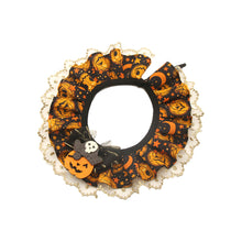 Load image into Gallery viewer, Halloween Cat Dog Lace Necklace Adjustable Exquisite Pet Pumpkin Lace Collar Cute Cool Pet Bib Scarf Small Medium Pets