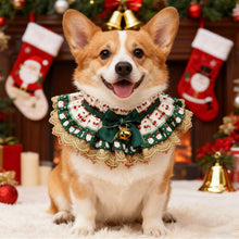 Load image into Gallery viewer, Christmas Series Pet Cat and Dog Drool Bib Lace Saliva Towel Adjustabl Pet Neck Accessory Costume Accessories