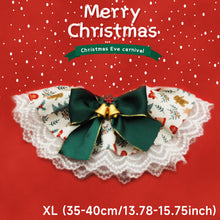 Load image into Gallery viewer, Christmas Series Pet Cat and Dog Drool Bib Lace Saliva Towel Adjustabl Pet Neck Accessory Costume Accessories