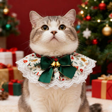 Load image into Gallery viewer, Christmas Series Pet Cat and Dog Drool Bib Lace Saliva Towel Adjustabl Pet Neck Accessory Costume Accessories