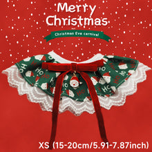 Load image into Gallery viewer, Christmas Series Pet Cat and Dog Drool Bib Lace Saliva Towel Adjustabl Pet Neck Accessory Costume Accessories