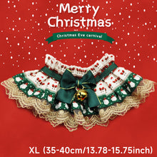 Load image into Gallery viewer, Christmas Series Pet Cat and Dog Drool Bib Lace Saliva Towel Adjustabl Pet Neck Accessory Costume Accessories