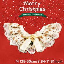 Load image into Gallery viewer, Christmas Series Pet Cat and Dog Drool Bib Lace Saliva Towel Adjustabl Pet Neck Accessory Costume Accessories
