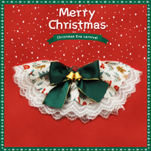 Load image into Gallery viewer, Christmas Series Pet Cat and Dog Drool Bib Lace Saliva Towel Adjustabl Pet Neck Accessory Costume Accessories