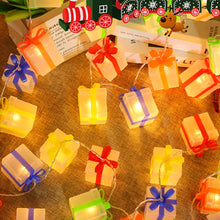 Load image into Gallery viewer, Warm Color Christmas LED Light Strings Christmas Gift Box Lighting Fixtures Battery Christmas Decoration Party Atmosphere