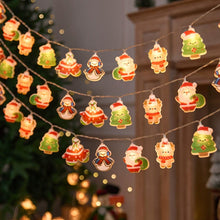 Load image into Gallery viewer, Christmas LED Light Decorations Santa Claus Snowman Christmas Tree Light Strings Festival Lanterns Gift Party Indoor Outdoor Festive Atmosphere