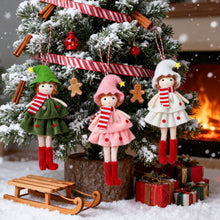 Load image into Gallery viewer, Girl Cake Dress Doll Angel Doll Angel Pendant Christmas Festival Decorations Christmas Tree Accessories Gift