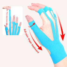 Load image into Gallery viewer, 10PCS/Box E-sports Hand Mouse Finger Muscle Tape Elastic Support Band for Finger Joint and Wrist Tendonitis Fixation
