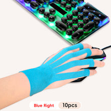 Load image into Gallery viewer, 10PCS/Box E-sports Hand Mouse Finger Muscle Tape Elastic Support Band for Finger Joint and Wrist Tendonitis Fixation