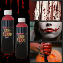 Load image into Gallery viewer, 30/60/100/20ml Fake Blood Prop Halloween Decoration Horror Cosplay Cosmetics Artificial Plasma Party Supplies Pranks DIY Halloween Supplies