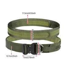 Load image into Gallery viewer, Tactical Molle Quick Release DRing Fighter Belt Dual Layers CS Belt Outdoor Hunting Combat Inner & Outer Belt