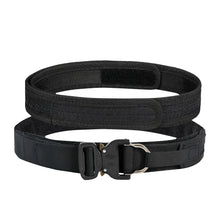 Load image into Gallery viewer, Tactical Molle Quick Release DRing Fighter Belt Dual Layers CS Belt Outdoor Hunting Combat Inner & Outer Belt