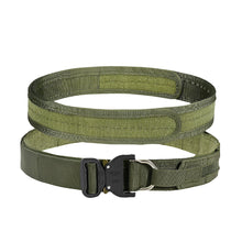 Load image into Gallery viewer, Tactical Molle Quick Release DRing Fighter Belt Dual Layers CS Belt Outdoor Hunting Combat Inner & Outer Belt