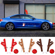 Load image into Gallery viewer, 2Pcs Car Deer Horn Antlers Decoration Car Kit with Red Nose and Tail for Holiday Gift Set Christmas Car Accessories Pendant