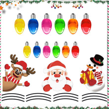 Load image into Gallery viewer, Car Light Bulb Magnetic Sticker Decal Christmas Decorate Santa Claus Elk Snowman Freezer Magnets Stickers New Year Cars Dec