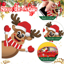 Load image into Gallery viewer, Car Light Bulb Magnetic Sticker Decal Christmas Decorate Santa Claus Elk Snowman Freezer Magnets Stickers New Year Cars Dec