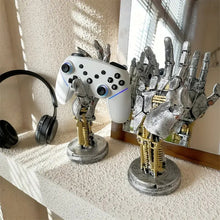 Load image into Gallery viewer, Cyberpunk Mechanical Hand Stand Headset Hanger Multi-Purpose Cool Toy Model For Gaming Setup Office Desk Shelf Display Organizer