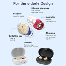 Load image into Gallery viewer, Smart In-Ear Hearing Aids Earphones Invisible Elderly Sound Amplifiers Deaf-aid Senior Home Outdoor Activity Hearing Helper Gift Idea