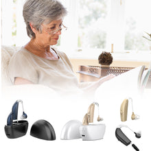Load image into Gallery viewer, Hearing Amplifierfor Elderly Invisible Sound Enhancer Noise Reduction Conversation Deaf-aid Senior Hearing Helper Gift for Grandpa Grandma